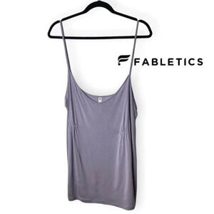 Fabletics Mauve Soft Loose Fit  Spaghetti Strap Tank Top